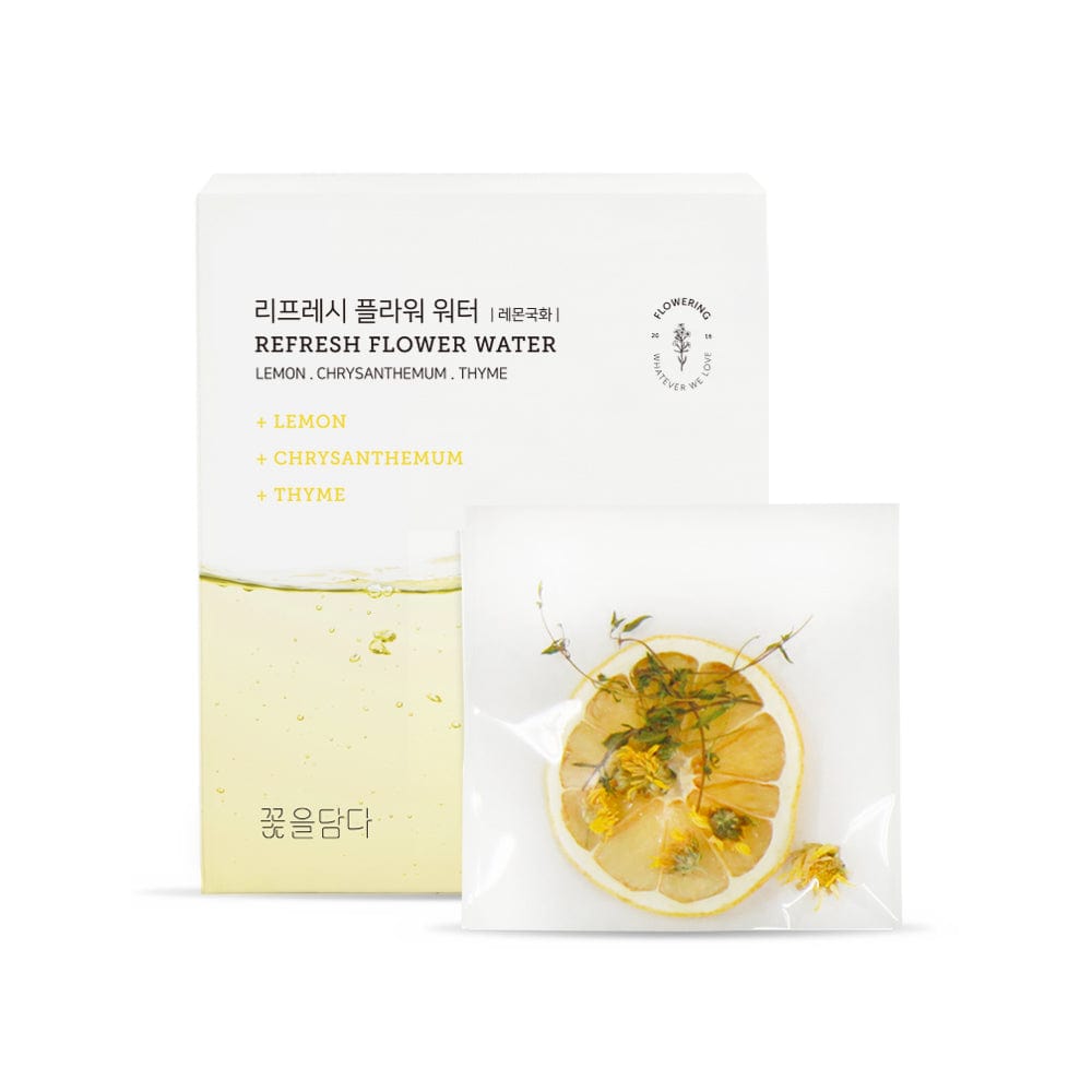 KKOKDAM Refresh Flower Water フルーツ&フラワーティー (10ea) ボックス - レモン&菊