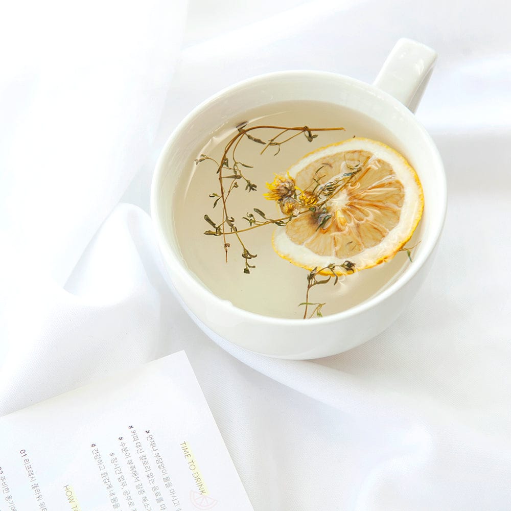 KKOKDAM Refresh Flower Water Fruit & Flower Tea (10ea) Box - Lemon & Chrysanthemum