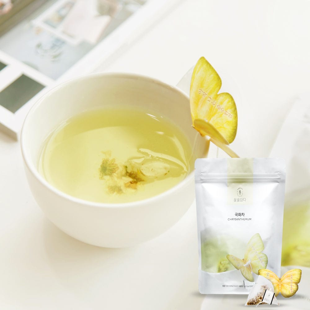 KKOKDAM Butterfly Flower Tea Bag 菊の蝶々花茶ティーバッグポーチ(10枚入)