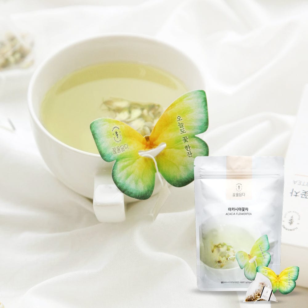 KKOKDAM Butterfly Flower Tea Bag 蝶々花茶アカシア バタフライ ティーバッグ ポーチ (10ea)