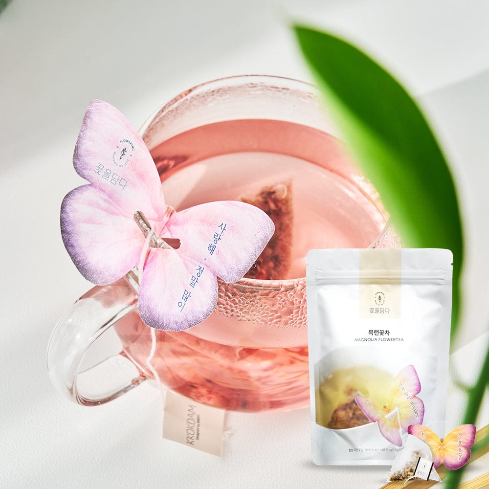 KKOKDAM Butterfly Flower Tea Bag 蝶々花茶マグノリア バタフライ ティーバッグ ポーチ (10ea)