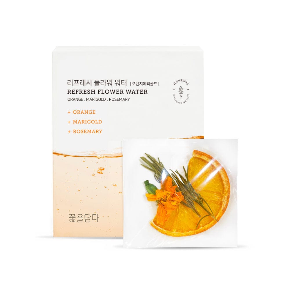 KKOKDAM Refresh Flower Water フルーツ＆フラワーティー (10ea) ボックス - オレンジ＆マリーゴールド